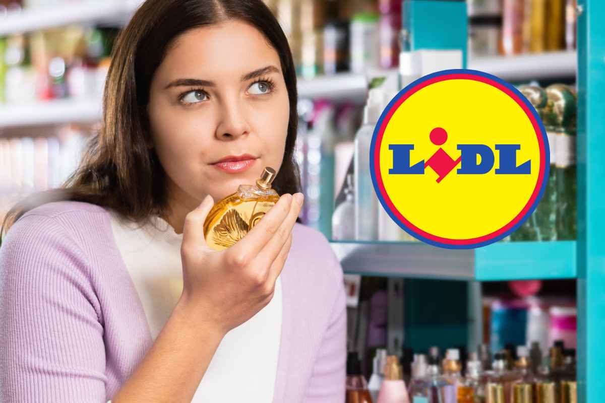 donna negozio profumi logo lidl